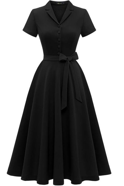 Black Tea Dress, Types Of Sleeves For Women, Elegant Church Dresses, Christmas Dress Ideas For Women, Cute Dresses For Church, Lawyer Dress, Christmas Dress Outfit, Church Dresses For Women, Vintage Tea Dress