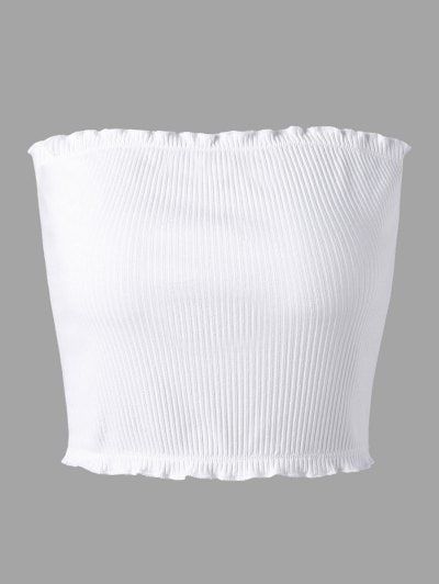 Pretty top Cheap Trendy Crop Tube Top, Cheap Fitted Crop Tube Top, White Crop Top Tube Top For Summer, Tops Milipilis, Casual White Cropped Tube Top, White Seamless Tube Top, Tube Top Outfits, White Tube Top, Tank Top Pattern