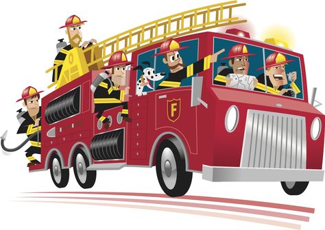 Fire Truck Clipart, Firefighter Clipart, Fire Trucks Pictures, Truck Clipart, Truck Icon, Cartoons Hd, Gif Disney, Truck Art, White Car