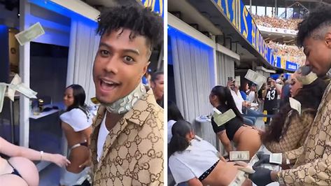 Blueface and his new fiancee Jaidyn Alexis clearly have no interest in watching their beloved L.A. Rams play -- instead, they hosted a full-on stripper party inside a SoFi Stadium suite. Twerking On My Man In The Club, Stadium Suite, Twerking In The Club Party On A Men, Making Out At The Club, Twerking In The Club Party On People, Twerking In The Club Party, Spicy Video, Twerking In The Club, Kawaii Logo