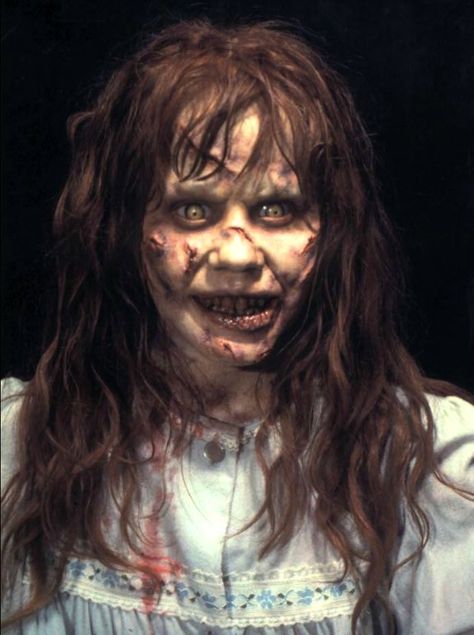 the exorcist makeup - Google Search Exorcist 1973, Horror Villians, Halloween Fx, Goth Doll, The Exorcist 1973, Scary Photos, Linda Blair, Scary Films, Horror Costume