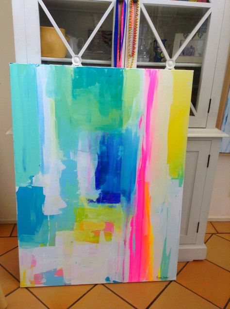 Neon Abstract, Paintings I Love, Painting Inspo, Abstract Canvas Art, Diy Art Painting, Painting Projects, Acrylic Art, Abstract Paintings, Abstract Canvas