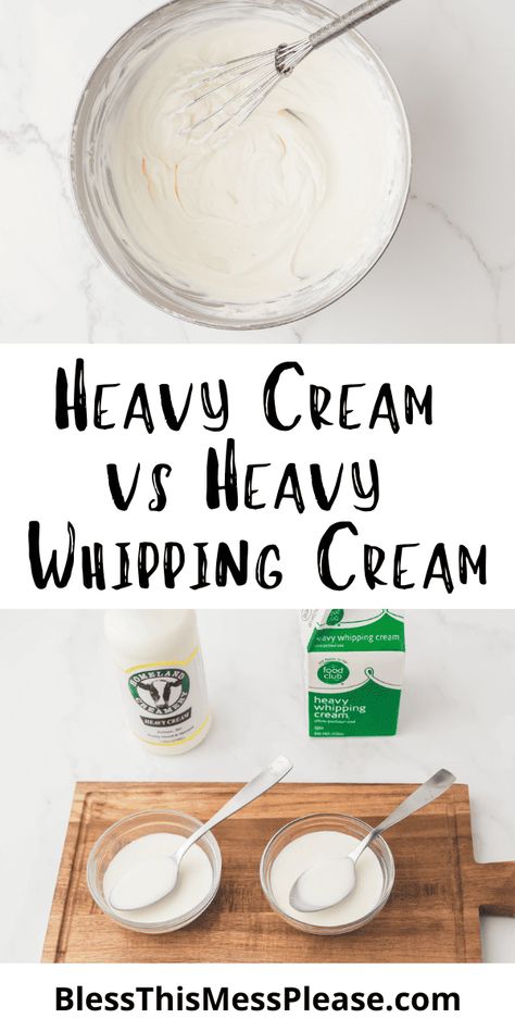 What To Make With Whipping Cream, What To Make With Heavy Whipping Cream, How To Make Wipe Cream, Heavy Cream Ice Cream, Recipes Using Heavy Whipping Cream, Heavy Whipping Cream Recipes, Ingredients Substitutions, Stable Whipped Cream, Heavy Cream Recipes