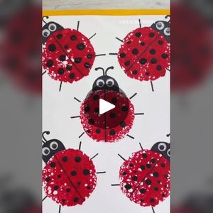 81K views · 472 reactions | Sponge printed ladybugs 🐞 #craftsforkids #springcrafts #ladybugs | Kids Craft Barn | Scott Dugdale · Walk In The Park Ladybug Art Projects For Kids, Spring Crafts Ladybug, Lady Bug Paper Plate Crafts For Kids, Recycled Ladybug Craft, Ladybird Bedroom, Sponge Painting, Walk In The Park, Summer Break, Spring Crafts