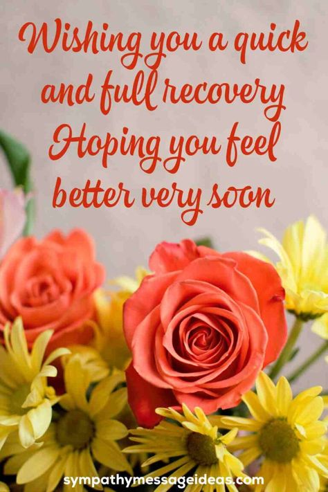 Show your sympathy for a friend or lived one who is unwell and wish them a speedy recovery with these moving and inspirational get well wishes | #getwell #feelbetter #wishes #sick #feelbettersoon #getwellsoon Best Wishes For Health Recovery, Well Come Images, Get Well Greetings, Good Morning Get Well Soon, Get Well Soon Wishes Recovery, Speedy Recovery Quotes Get Well Soon, Getwellsoon Quotes, Speed Recovery Wishes, Surgery Cards Recovery Get Well