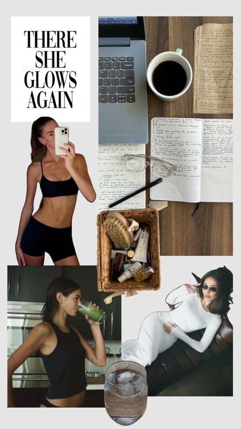 🍵#moodboards #selfcare #selfcaremoodboard Boss Energy, Dream Vision Board, Vision Board Inspiration, Healthy Lifestyle Motivation, Healthy Girl, Healthy Lifestyle Inspiration, Wellness Routine, Personal Quotes, Sport Motivation