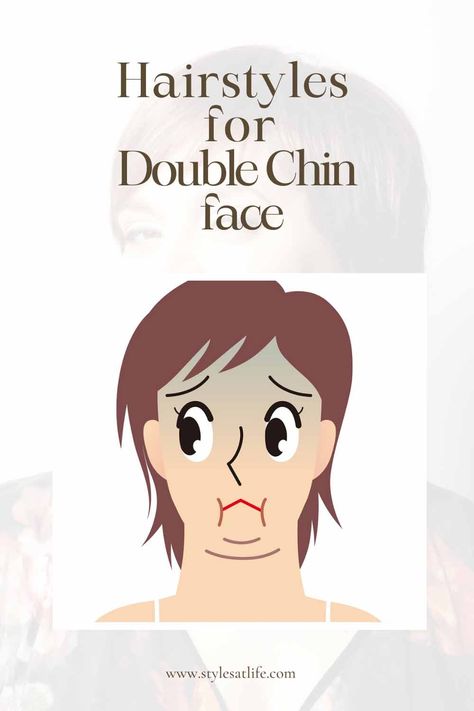 Hairstyles for Double Chin Hairstyles For Double Chin, Short Hair For Chubby Faces, Double Chin Hairstyles, Fat Face Haircuts, Hairstyles For Fat Faces, Chubby Face Haircuts, Short Hair Cuts For Round Faces, Hairstyle For Chubby Face, Oval Face Haircuts