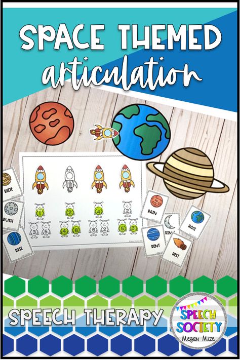 Outer Space Speech Therapy Activities, Fun Articulation Games Speech Therapy, 5 Minute Articulation Therapy, S Articulation, Articulation Carryover Activities, Articulation Cards, Speech Therapy Games, Therapy Games, Slp Resources