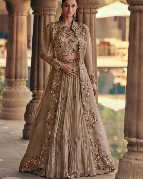 Party Wear Lehenga Choli With Long Shrug Style Koti https://www.urmifashion.com/lehengas/koti-style-lehenga-choli/rani-pink-real-chinon-silk-koti-style-lehenga-choli-uf167-3 #lehenga #lehengacholi #lehengacholionline #lehengas #lehengalove #stylishlehenga #partywearlehenga #designerlehenga #festive #festivewear #lehengalove #festivecollection #onlinestore #indianclothing #clothingstore #clothing #clothingforwomen #fashionstyle #shopping #ethnicwear #womenclothing #partywear #designer #trendi... Rani Pink Dress, Shrug Style, Long Shrug, Lehenga Dress, Rani Pink, Party Wear Lehenga Choli, Party Wear Lehenga, Lehenga Choli, Dress Wedding