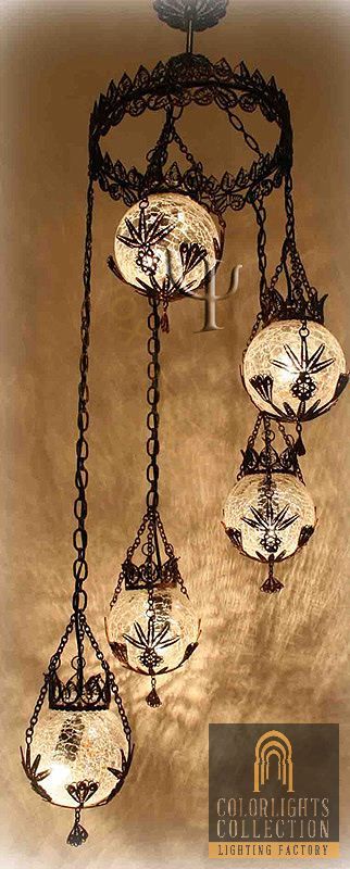 Picture of Ottoman Chandelier Ottoman Lamps, Turkish Lamps, I Love Lamp, Mosaic Lamp, Beautiful Chandelier, Beautiful Lighting, Crackle Glass, Chandelier Lamp, Beautiful Lamp