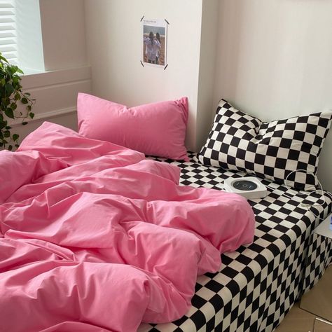 pink room  aesthetic  decor pink room  aesthetic  decor  baddie pink room  aesthetic  decor  ideas pink room  aesthetic  decor  vintage pink room  aesthetic  decor  preppy pink room  aesthetic  decor  korean pink room  aesthetic  decor  minimalist Pink Room Aesthetic Decor, Pink Room Aesthetic, Room Aesthetic Decor, Pink Comforter Sets, Pink Bedding Set, Room Cute, Pink Checkered, Aesthetic Decor, Apartment Decor Inspiration