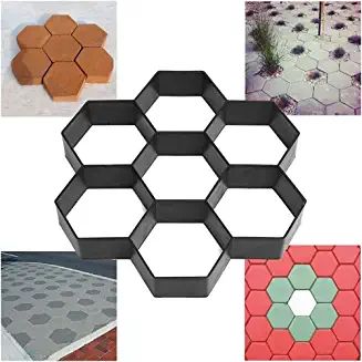 Amazon.co.uk : SCREEN PATIO WALL CONCRETE CEMENT MOLD Driveway Paving Stones, Concrete Stepping Stone Molds, Stepping Stone Pavers, Cement Pavers, Walk Maker, Diy Path, Diy Driveway, Stepping Stone Molds, Concrete Path