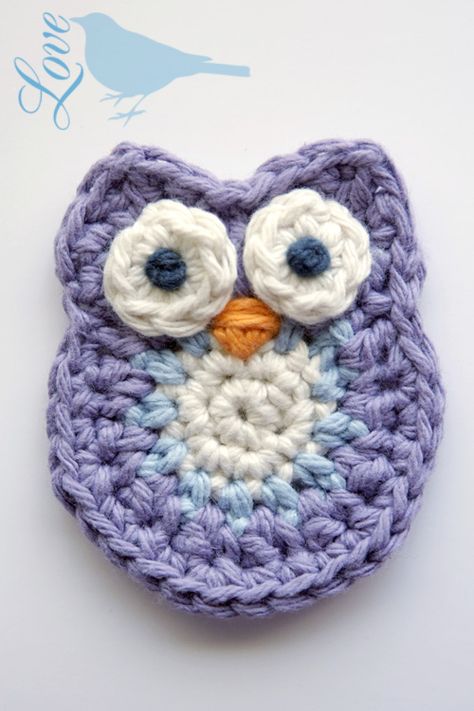 Crochet Owl Pattern...not sure if I pinned this before but the tutorial is really good. Crochet Owl Pattern, Owl Applique, Crochet Owls, Owl Crochet Patterns, Confection Au Crochet, Owl Pattern, Crochet Owl, Owl Crafts, Crochet Simple