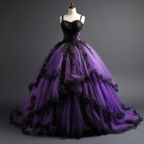 Dark Purple Sweet 16 Dress, Dark Purple Wedding Gown, Dark Purple Wedding Dress The Bride, Purple And Blue Quinceanera Dresses, Purple And Black Quinceanera Dresses, Purple Masquerade Dress, Purple And Black Wedding Dress, Dark Purple Quinceanera Dresses, Black And Purple Wedding Dress