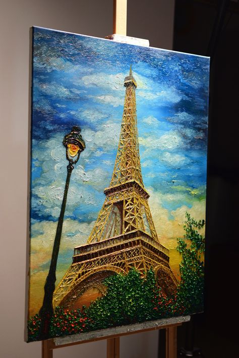 Excited to share this item from my #etsy shop: Eiffel Tower, Paris Painting, Original handmade Oil Painting, Paris, the City of Love, Original Painting on Canvas by Denisa Laura Ifill Tower Painting, Eiffel Tower Painting Acrylic Easy, Paris Tower Painting, Eiffel Tower Oil Painting, Eiffel Tower Canvas Painting, Painting On Medium Canvas, Paris Painting Ideas, Eiffel Tower Painting Acrylic, City Painting Ideas