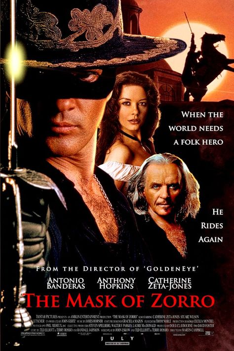 Mask Of Zorro, The Mask Of Zorro, Films Posters, Worst Movies, Poster Wallpaper, Anthony Hopkins, Cinema Film, Catherine Zeta Jones, Character Actor