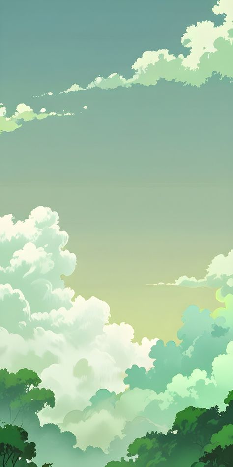 Green Clouds Aesthetic, Free Wallpaper Backgrounds, Cute Tumblr Wallpaper, Simple Phone Wallpapers, Iphone Wallpaper Photos, Phone Wallpaper Patterns, Arte Sketchbook, Tumblr Wallpaper, Homescreen Wallpaper