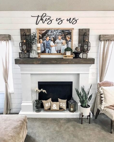 Feb 22, 2019 - Making farmhouse shutters is a great way to update a space on a budget. In this blog post you will find out the simpe steps to create your home shutters! Wall Decor Behind Dining Room Table, Fireplace Mantel Decorating Ideas With Family Pictures, Farmhouse Fireplace Decor, Farmhouse Mantle, Mantel Ideas, Rustic Ideas, Fireplace Mantle Decor, Fireplace Mantel Decor, Foyer Decorating