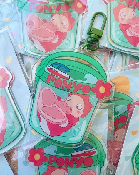 Studio Ghibli School Supplies, Ponyo Studio Ghibli Birthday Party, Ponyo Themed Bedroom, Ponyo Crafts, Ponyo Room, Ghibli Girl, Ponyo Studio Ghibli, Studio Ghibli Ponyo, Ghibli Ponyo