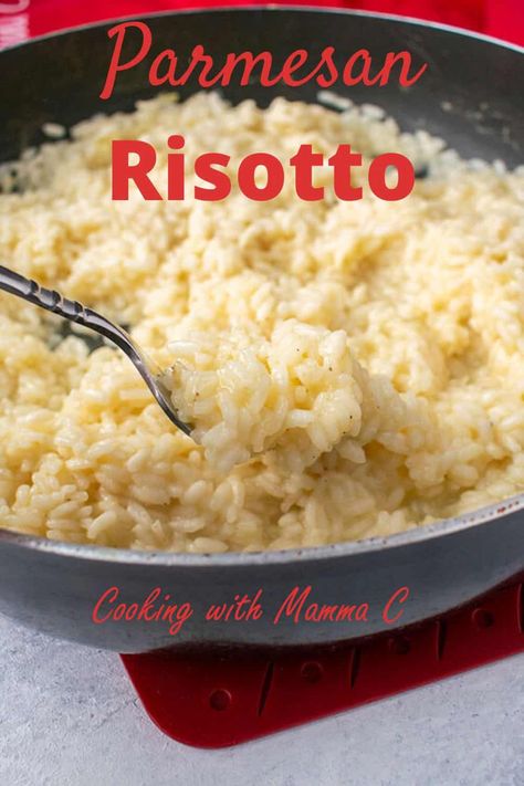 Easy Risotto Recipes Without Wine, Polenta Recipes Healthy, Basic Risotto, Wife Status, Italian Rice Dishes, Risotto Recipes Easy, Farro Recipes, Italian Lunch, Italian Rice