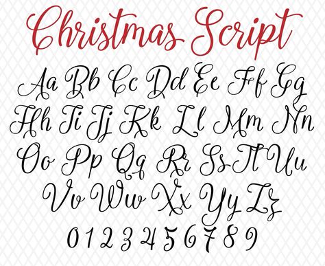 Lettering Fonts Christmas, Font Alphabet Cursive, Handwriting Font Alphabet, Santa Writing Font, Christmas Calligraphy Alphabet, Holiday Fonts Hand Lettering, Santa Handwriting Font, Christmas Alphabet Fonts, Winter Calligraphy Font