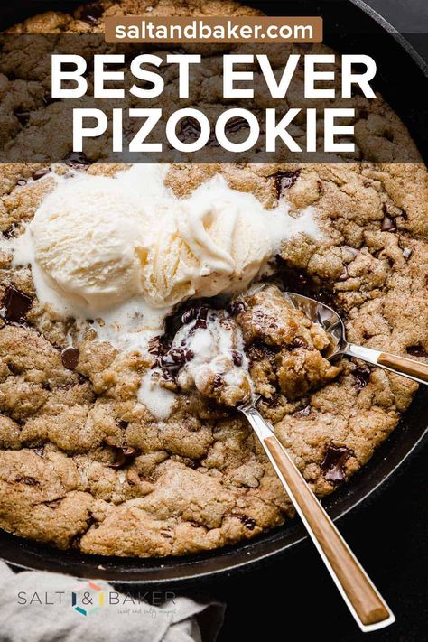 Stovetop Cookies Recipe, How To Make Pazookies, How To Make A Pazooki, Cookie In Skillet, Stovetop Cookies, Cookie In Skillet Recipe, Panookie Recipe, Cookies In A Pan Recipes, Skookie Pan Recipe