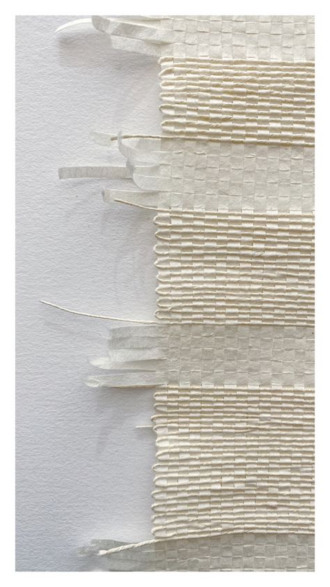 paper art, paper weaving, weaving pattern, textile design, weaving process Textile Paper Art, Weaving Paper Art, Woven Paper Art, Paper Weaving Patterns Design, Paper Weaving Art, Weaving With Paper, Weaving Sculpture, Weaving Paper, Paper Stitching