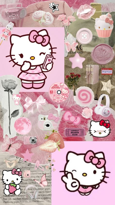 𝒽𝑒𝓁𝓁𝑜 𝓀𝒾𝓉𝓉𝓎 𝓌𝒶𝓁𝓁𝓅𝒶𝓅𝑒𝓇💗🎀 Warm Lounge Wear, Cotton Sleepwear, Kitty Wallpaper, Ladies Short, Autumn Style, Hello Kitty Wallpaper, Pajama Set, Hello Kitty, Lounge Wear