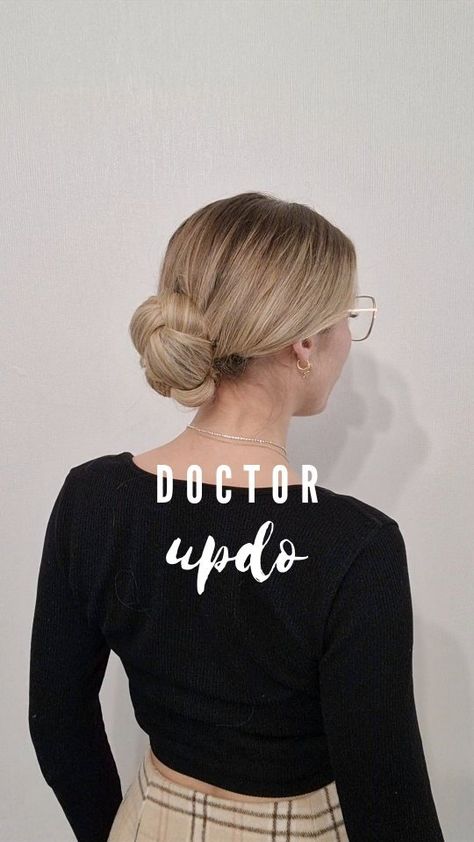 Hairstyles For Doctors, Doctor Hairstyles, Work Hairstyles, Hair Updos, Poppies, Cool Hairstyles, Hairstyles, Hair Styles