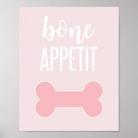 Bone Appetite Puppy Birthday Party Sign pink - Birthday Decoration Luau Party Crafts, Pink Birthday Decorations, Puppy Birthday Party, Bone Appetit, Birthday Puppy, Puppy Birthday Parties, Calligraphy Cards, Pink Puppy, Dog Birthday Party