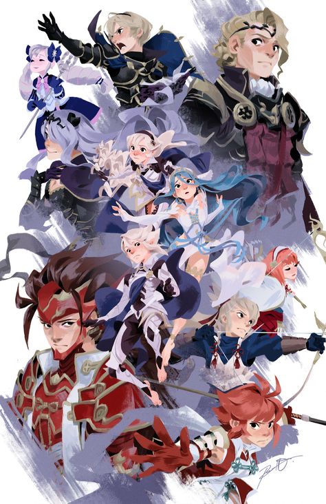 Fan art - Fire Emblem Fates, Russell Del Socorro Fire Emblem Conquest, Fire Emblem Games, Fire Emblem Characters, Fire Emblem Fates, Fire Emblem Awakening, Fire Emblem Heroes, Fire Emblem, Swords, Travel Art