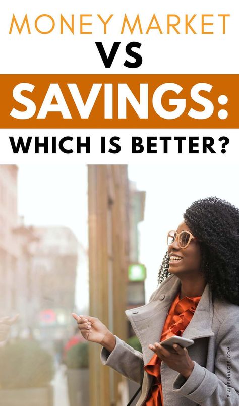 The Benefits of a Money Market Account versus a Savings Account and Which is Better | Interested in the pros and cons of a money market account for investing and saving? Click to learn the best money market account tips, what is a money market account, when to use a savings account and more personal finance advice. | Money Market Account Tips | Money Market Fund | Plain Finances #moneymarket #investing #savingsaccount #moneymarketaccount #personalfinance Money Market Fund, Planning Content, Emergency Savings, High Yield Savings Account, Money Market Account, Invest Money, Safe Investments, Savings Accounts, Investing Tips