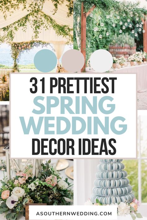 Planning a spring wedding? Then prepared to get inspired! spring wedding decor | spring wedding ideas | spring wedding inspiration | spring wedding ideas color scheme | spring wedding color palette | spring wedding ceremony | spring wedding reception | spring wedding tables Wedding Color Palette Spring, Spring Wedding Decor Ideas, Wedding Decor Spring, Spring Backyard, Spring Wedding Decor, Spring Wedding Centerpieces, Palette Spring, Rustic Spring Wedding, Wedding Color Schemes Spring