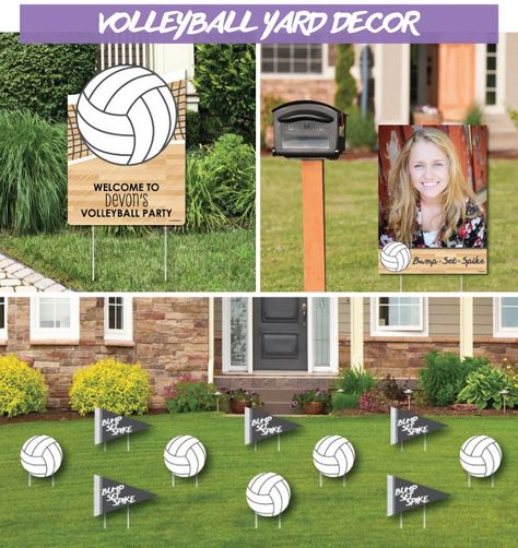 Volleyball Party Ideas, Volleyball Party Decorations, Volleyball Birthday, Party Ideas Activities, Spike Volleyball, Bump Set Spike, Volleyball Party, Sports Party, Sports Themed Party