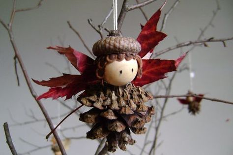 Pine Cone Ornament, Acorn Crafts, Cones Crafts, Boutique Items, Pine Cone Crafts, Woodland Fairy, Autumn Crafts, Woodland Christmas, Garden Club