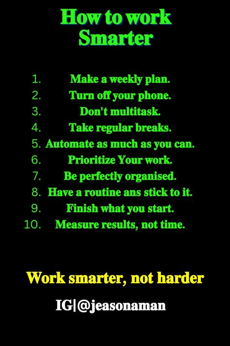 Work hard Work Smarter Quotes, How To Get Smarter, Ferrari F80, Workplace Productivity, Good Leadership Skills, Study Tips For Students, Learn Business, Work Skills, Business Writing