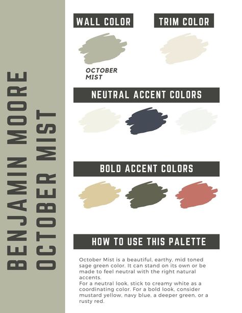 October Mist Benjamin Moore Whole Home Color Palette - Etsy Benjamin Moore October Mist Color Palette, October Mist Benjamin Moore Color Palette, Benjamin Moore October Mist Kitchen, October Mist Benjamin Moore Living Room, Benjamin Moore October Mist Cabinets, October Mist Color Palette, October Mist Benjamin Moore Kitchen, October Mist Kitchen, October Mist Bedroom