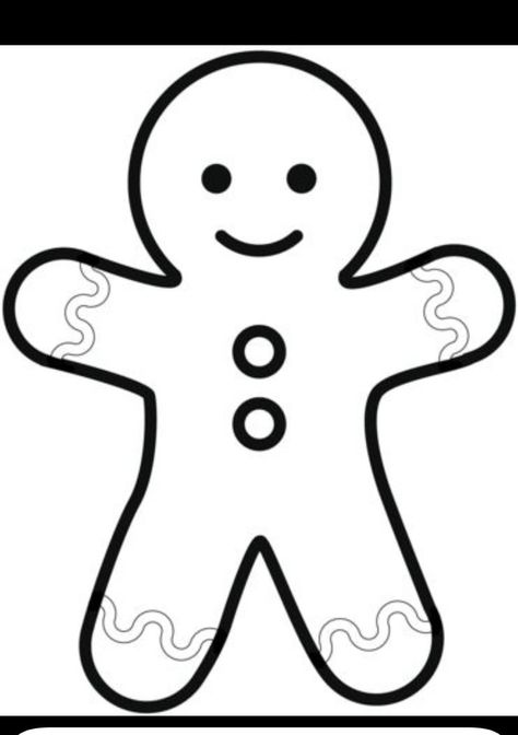 Simple Drawing To Draw, Ginger Bread Man Coloring Pages, Ginger Bread Drawings Cute, Ginger Bread Men Drawing, Ginger Bread Template Free Printable, Ginger Bread Templates, Ginger Bread Coloring Pages, Gingerman Template, Gingerbread Man Coloring Sheet