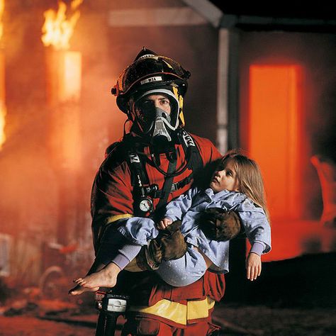 Heroes - people who risk their lives to save others. #AmericanFireApparel #FireFighter Firefighter Saving People, Firefighter Aesthetic, Firefighter Images, Firefighter Photography, Firefighters Daughter, Firefighter Calendar, Alarm Sounds, Journal Things, Firefighter Pictures