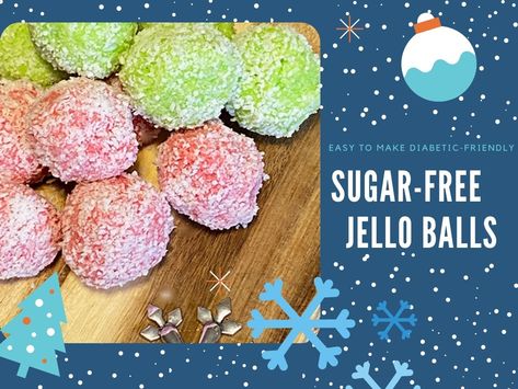 Jello Balls Recipe, Jello Gummies Recipe, Sugar Free Jello Desserts, Aip Christmas Recipes, Jello Candy Recipe, Jello Balls, Recipe For Diabetics, Sugar Free Condensed Milk, Traditional Cookies