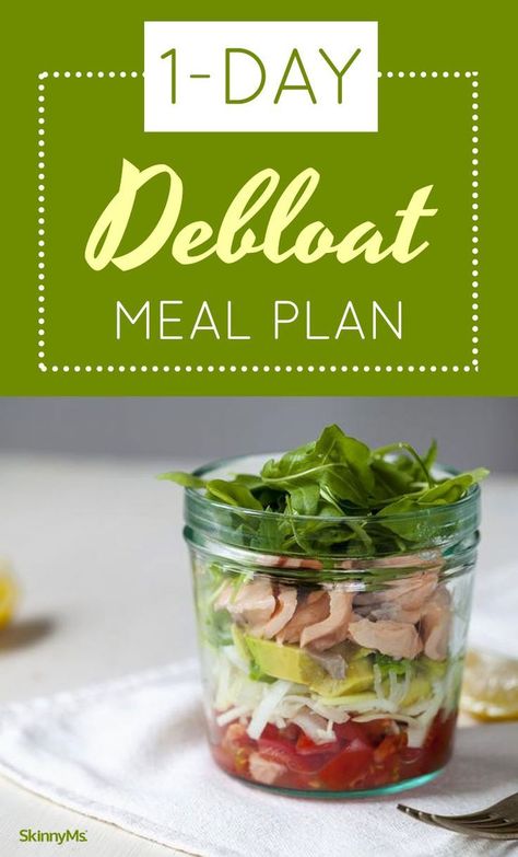 This meal plan is full of foods designed to help you debloat. | 1-Day DeBloat Meal Plan Debloating Foods Meals, Debloat Meal Plan, Slim Down Meal Plan, Cucumber Diet, Healthy Hormones, Baking Soda Beauty Uses, Best Fat Burning Foods, Ketogenic Diet Meal Plan, Ketogenic Diet Plan