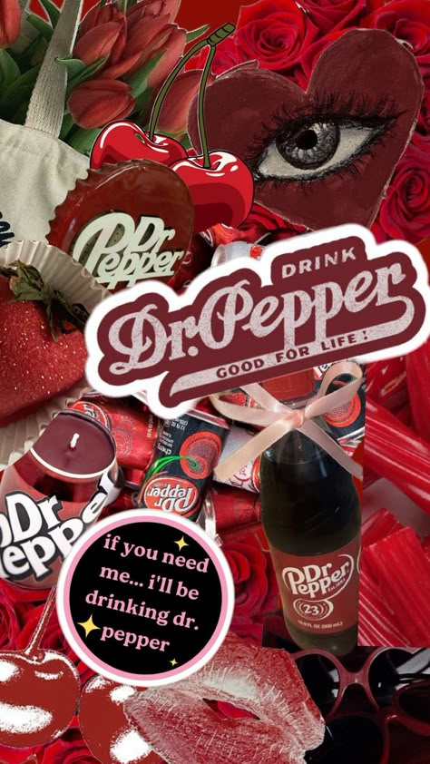 ♥✨Aesthetic red dr pepper lockscreen✨♥ Doctor Pepper Aesthetic, Dr Pepper Wallpaper, Dr Pepper Wallpaper Aesthetic, Dr Pepper Aesthetic Wallpaper, Dr Pepper Wallpaper Iphone, Pink Dr Pepper Wallpaper, Dr Pepper Aesthetic, Dr Pepper Background, Dr Pepper Collage