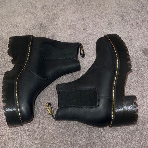 New Without Box Eu 38 Us 7 Rometty Chelsea Boot, Dr Martens Rometty, Platform Chelsea Boots, Dream Outfits, Dr Martens Black, Dr Martens Shoes, Martens Shoes, Sole Society, Dr. Martens