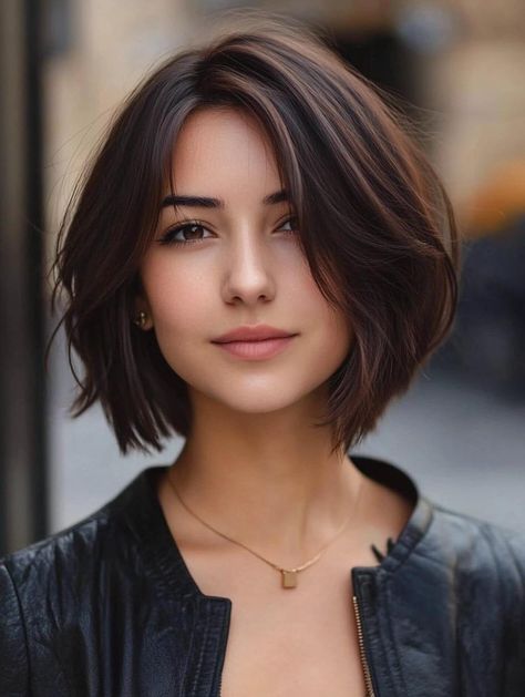 Best Bob Haircuts for Round Faces to Flatter and Enhance Your Features Short Hair Ideas For Women Round Face, Bob Round Face Thick Hair, Short Hair For Thick Hair Round Face, Short Haircuts 2024, Short Hair Cuts For Rounder Faces, Short Hair For Square Face Shape, Cute Haircuts For Round Faces, Chin Length Hair Round Face, Rounded Bob Haircut