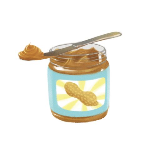 Peanut Butter. Peanut Butter Jar Drawing, Peanut Butter Wallpaper, Peanut Butter Drawing, Peanut Butter Illustration, Peanut Butter Logo, Veggie Art, Peanut Butter Jar, Food Clips, Almond Butter