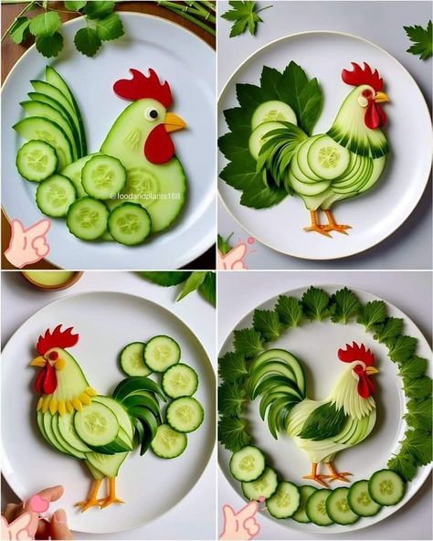 Vegetable Carving Ideas Creative, Fruit Tray Designs, Carving Fruit, Charcuterie Board Meats, Veggie Art, Vegetable Art, Bizarre Foods, Food Art For Kids, Amazing Food Decoration