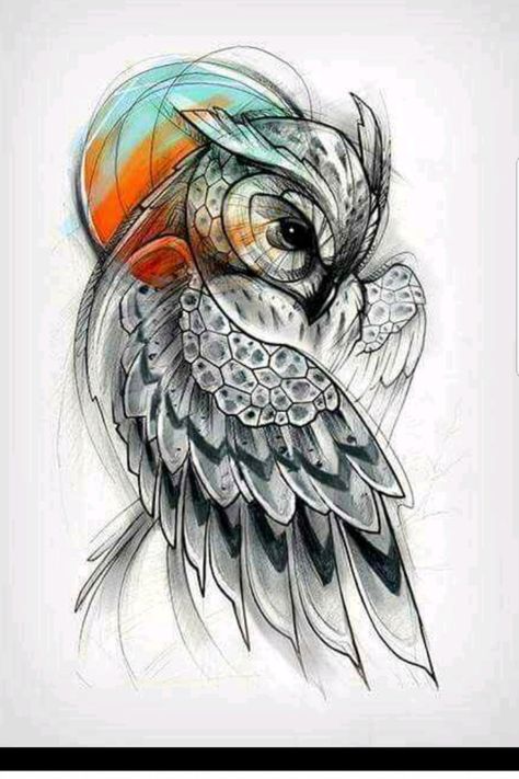 glenis_clarke | Tattoodo Owl Tattoo Meaning, Owl Tat, Tato 3d, Tato Maori, Tier Tattoo, Kunst Tattoos, Owl Tattoo Design, Geniale Tattoos, Owls Drawing