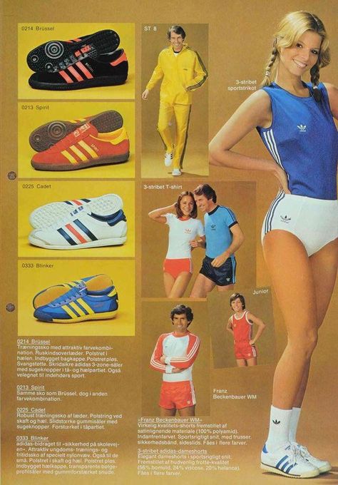 1970’s Adidas gear Vintage Adidas Shoes, Adidas Superstar Vintage, 80s Sneakers, Adidas Ad, 80s Adidas, Adidas Busenitz, Franz Beckenbauer, Adidas Retro, Look Adidas