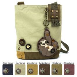 <p>Materials: Washed cotton canvas, faux leather<br />Color: Sand / Dark Brown / Brown / Olive / Mauve / Denim<br />Dimensions: 9.5" x 11" x 3.5"<br />Strap adjustable: 13"~26"</p> Sloth Bag, Chala Handbag, Coin Purse Keychain, Cute Sloth, Canvas Handbags, Doberman, Backpack Purse, Gifts For Pet Lovers, Casual Bags