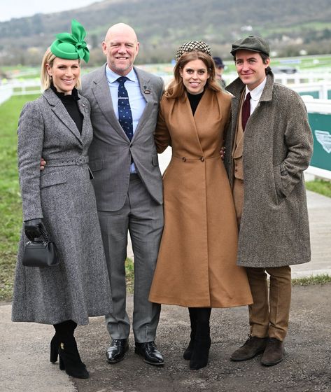 Princess Beatrice Style, Diana Haircut, Cheltenham England, Princess Eugenie And Beatrice, Timothy Laurence, Royal Throne, Zara Tindall, Cheltenham Festival, Zara Phillips